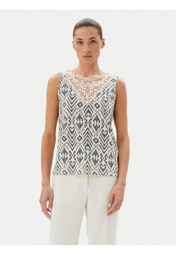 JDY Top Dodo 15296246 Écru Regular Fit. Kolor: kremowy. Materiał: syntetyk