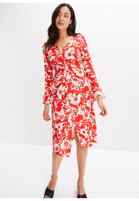 bonprix - Sukienka shirtowa. Kolor: czerwony #1