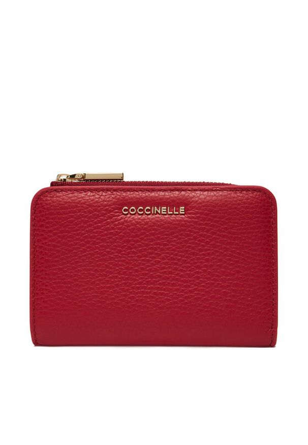 Coccinelle Duży Portfel Damski MW5 Metallic Soft E2 MW5 11 D1 01 Czerwony. Kolor: czerwony. Materiał: skóra
