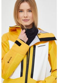 Peak Performance kurtka Gravity Gore-Tex kolor żółty. Kolor: żółty. Materiał: włókno, materiał. Technologia: Gore-Tex. Sezon: zima. Sport: narciarstwo #1
