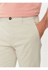BOSS - Boss Chinosy Chino_Slim 50510933 Beżowy Slim Fit. Kolor: beżowy. Materiał: bawełna #4