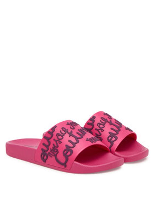 Versace Jeans Couture Klapki 79VA3SQ1 Różowy. Kolor: różowy. Materiał: syntetyk