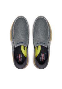 skechers - Skechers Półbuty Remaxed-Fenick 204839/CHAR Szary. Kolor: szary. Materiał: materiał #3