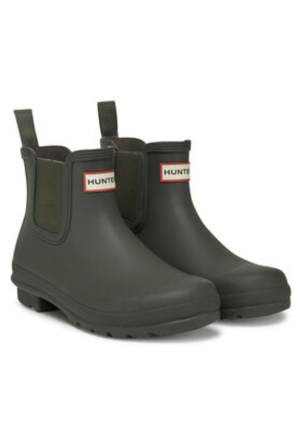 Hunter Kalosze WFS2078RMA Khaki. Kolor: brązowy. Materiał: kauczuk