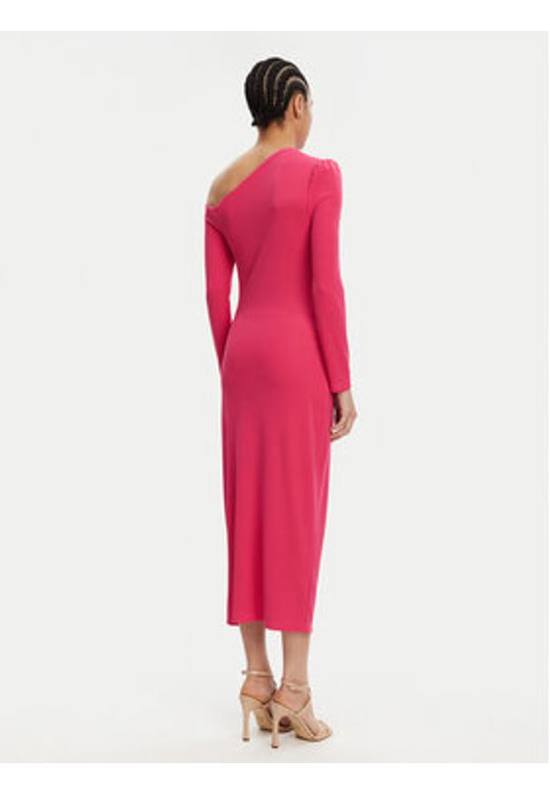 Rinascimento Sukienka koktajlowa CFC0122524003 Różowy Slim Fit. Kolor: różowy. Materiał: syntetyk. Styl: wizytowy