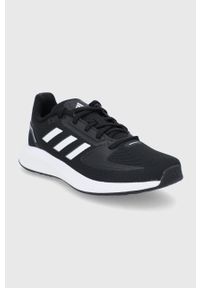Adidas - adidas buty Runfalcon 2.0 kolor czarny. Nosek buta: okrągły. Zapięcie: sznurówki. Kolor: czarny