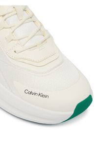 Calvin Klein Sneakersy HM0HM02224 Kremowy. Kolor: kremowy. Materiał: materiał #5