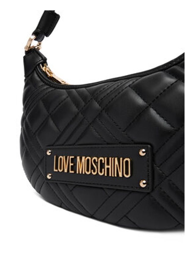 Love Moschino - LOVE MOSCHINO Torebka JC4110PP0NLA0000 Czarny. Kolor: czarny. Materiał: skórzane