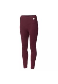 Damskie legginsy IQ Cross The Line Ilean. Kolor: czerwony, wielokolorowy, brązowy. Sport: fitness