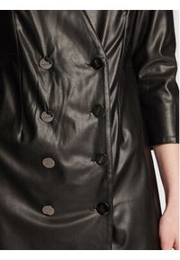 DKNY Sukienka z imitacji skóry DD2G4325 Czarny Regular Fit. Kolor: czarny. Materiał: skóra #3