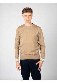 John Richmond Sweter | UMA24099MA IR | Mężczyzna | Beżowy. Okazja: na co dzień. Kolor: beżowy. Materiał: wiskoza, poliester. Wzór: aplikacja. Styl: elegancki, casual #5