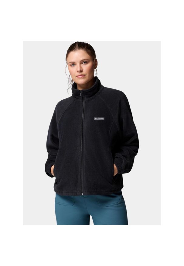 columbia - Sweter Damski Columbia Benton Springs Relaxed. Kolor: czarny. Materiał: polar. Sport: turystyka piesza