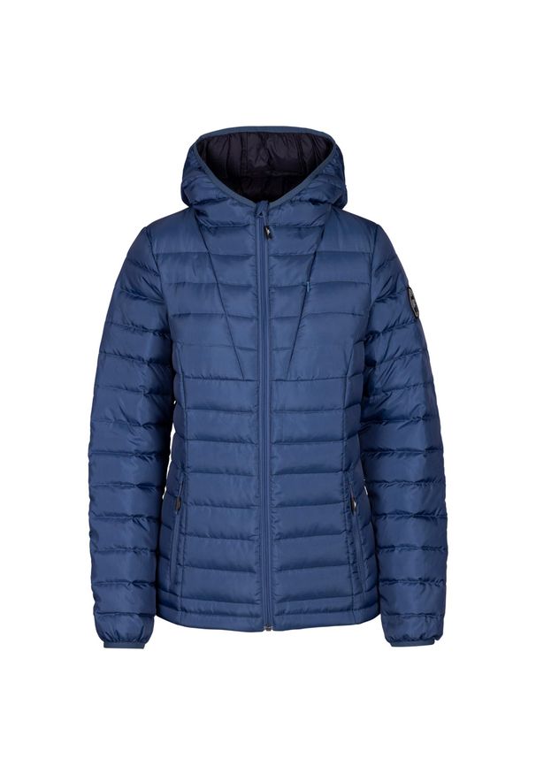 TRESPASS - Damska Kurtka Puchowa Bartush. Kolor: niebieski. Materiał: puch. Sport: turystyka piesza