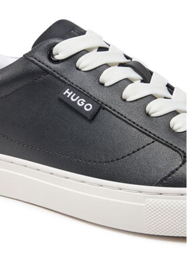 Hugo - HUGO Sneakersy Morrie 50536634 10263296 01 Czarny. Kolor: czarny. Materiał: skóra