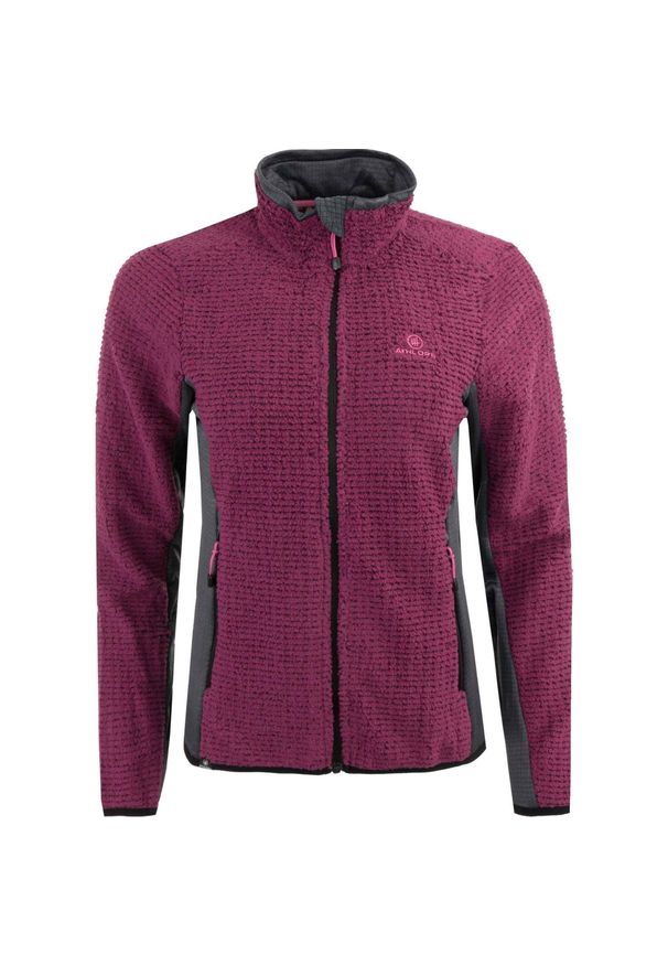 GLENMUIR - Bluza polarowa dla kobiet Peggy Purple - Elegancka i Wygodna. Typ kołnierza: kaptur. Kolor: fioletowy. Materiał: polar