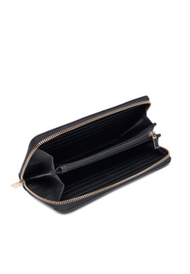 Guess Portfel Laurel II SWBG74 59146 Czarny. Kolor: czarny. Materiał: skóra