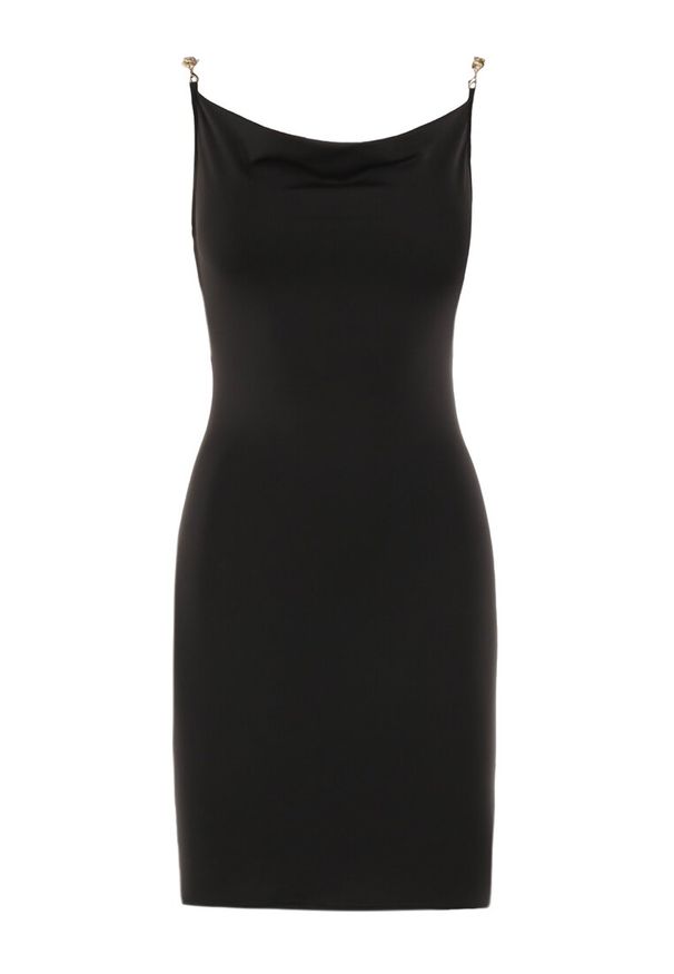 Born2be - Czarna Sukienka Semia. Kolor: czarny. Długość rękawa: na ramiączkach. Długość: mini