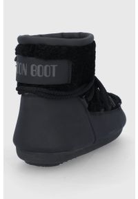 Moon Boot - Śniegowce Side Low Matt. Nosek buta: okrągły. Zapięcie: sznurówki. Kolor: czarny. Materiał: guma #2