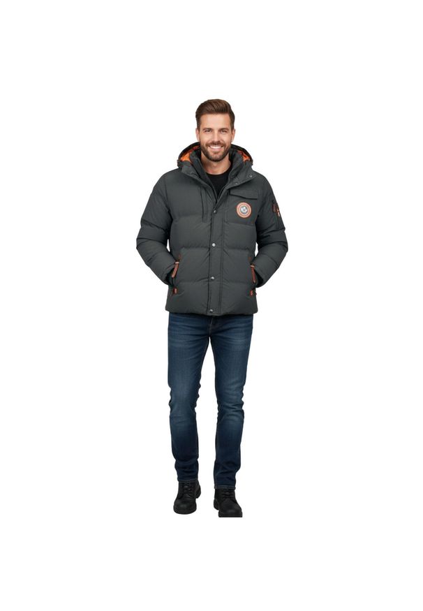 CANADIAN PEAK - Kurtka turystyczna męska Canadian Peak Viktoreak. Kolor: szary. Materiał: poliamid. Sezon: zima. Sport: turystyka piesza