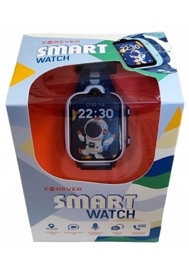 NoName - Forever smartwatch kids with camera KW-225 niebieski. Rodzaj zegarka: smartwatch. Kolor: niebieski