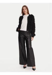 French Connection Kardigan 78ZBU Czarny Regular Fit. Kolor: czarny. Materiał: syntetyk #5