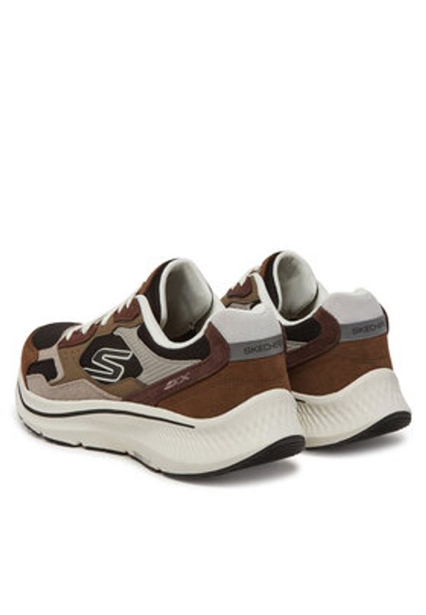 skechers - Skechers Buty do biegania Go Run Consistent 2.0-Retro Runner V1 220872/BRBK Brązowy. Kolor: brązowy. Materiał: materiał. Sport: bieganie