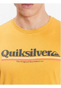 Quiksilver T-Shirt Between The Lines EQYZT07216 Żółty Regular Fit. Kolor: żółty. Materiał: bawełna #3