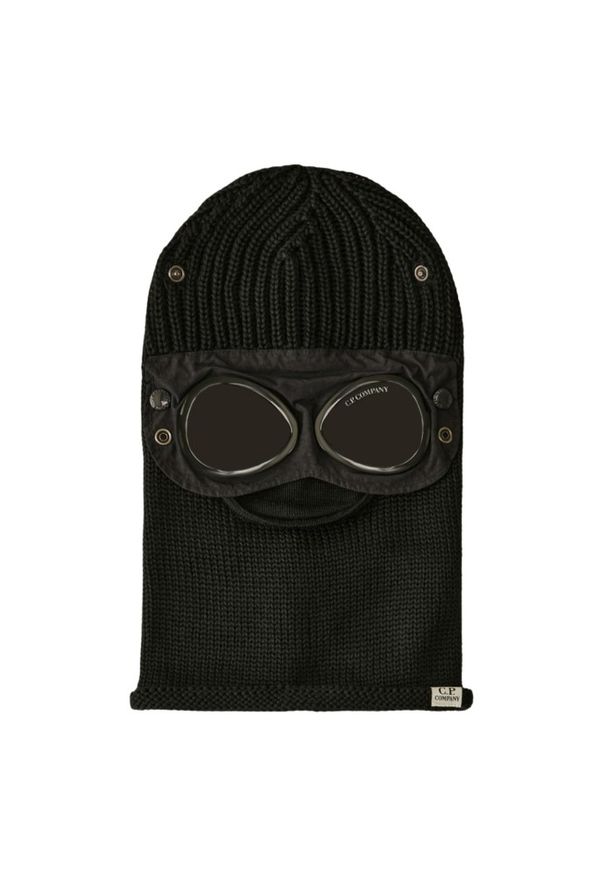 C.P. Company - C.P. COMPANY Czarna czapka Balaclava Ski Mask. Kolor: czarny. Materiał: wełna. Sezon: zima. Styl: klasyczny