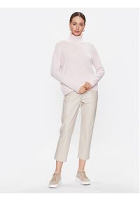 Max Mara Leisure Golf Fornovo 33661726 Różowy Regular Fit. Typ kołnierza: golf. Kolor: różowy. Materiał: wełna #4