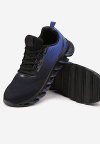 Born2be - Niebieskie Buty Sportowe Sneakersy Sznurowane na Elastycznej Podeszwie Criselda. Kolor: niebieski. Materiał: jeans #3