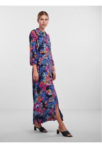 YAS Sukienka koszulowa Savanna 26022663 Kolorowy Loose Fit. Materiał: wiskoza. Wzór: kolorowy. Typ sukienki: koszulowe #1