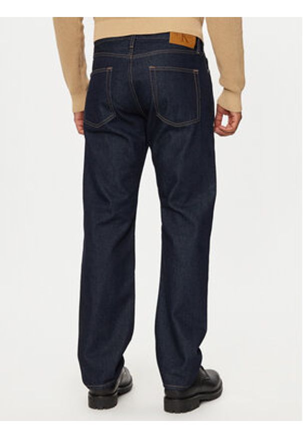 Calvin Klein Jeans Jeansy J30J326833 Granatowy Straight Fit. Kolor: niebieski