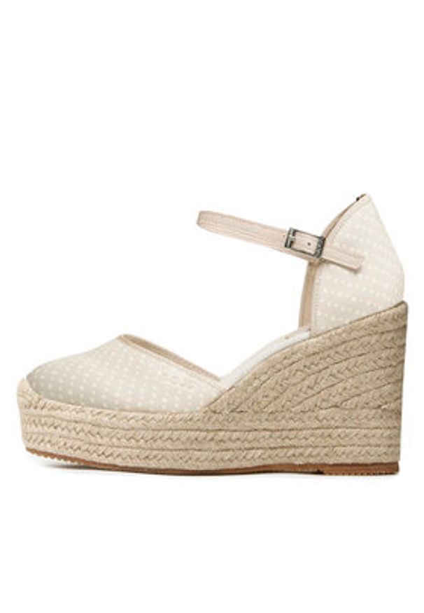 BOSS Espadryle Madeira 50493132 Beżowy. Kolor: beżowy. Materiał: skóra