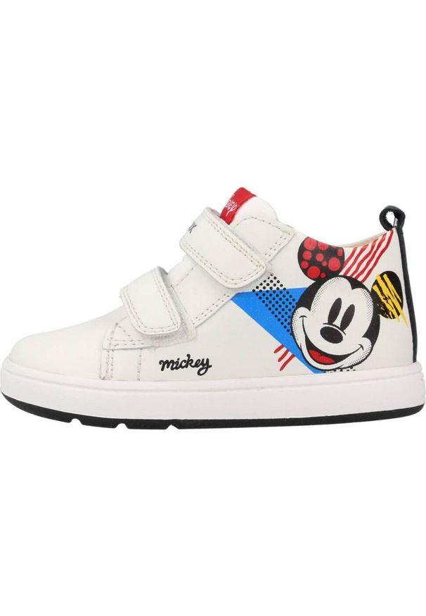 Geox - Buty GEOX B BIGLIA BOY Biały. Kolor: biały. Materiał: skóra. Sport: turystyka piesza