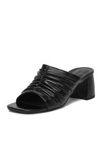 Gino Rossi - GINO ROSSI Klapki C-XRY25113-07 Czarny. Kolor: czarny. Materiał: skóra #9