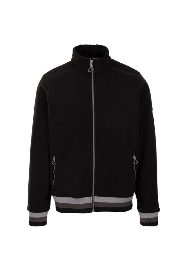 TRESPASS - Męska Bluza Polarowa Elford AT300. Kolor: czarny. Materiał: polar. Sezon: zima