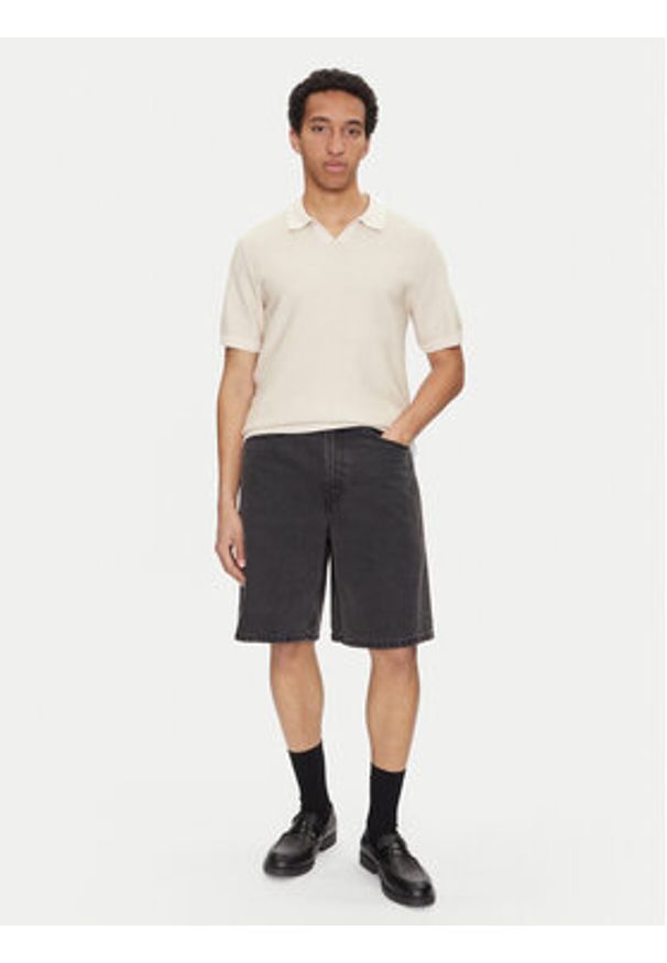 Jack & Jones Polo Ceaston 12273012 Beżowy Regular Fit. Typ kołnierza: polo. Kolor: beżowy. Materiał: bawełna