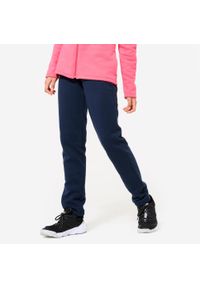 DOMYOS - Dres dziecięcy Domyos Warmy Zip. Kolekcja: plus size. Kolor: wielokolorowy, różowy, niebieski. Materiał: bawełna, materiał, poliester