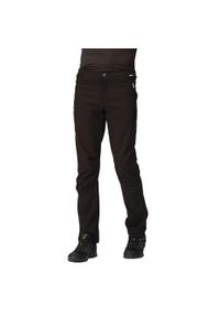Regatta - Męskie spodnie Geo Softshell II czarne. Kolor: czarny. Materiał: poliester, elastan #1