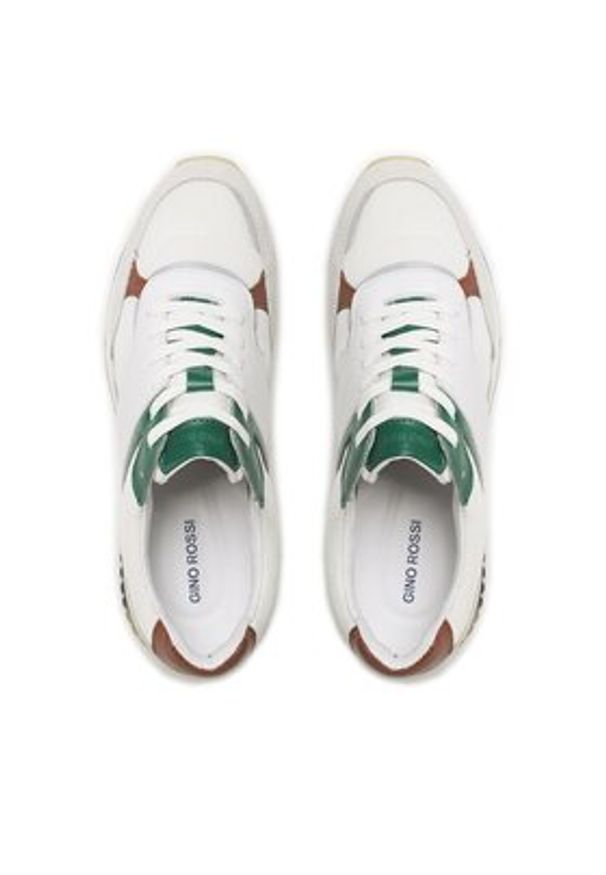 Gino Rossi Sneakersy TORINO-01 122AM Biały. Kolor: biały. Materiał: materiał