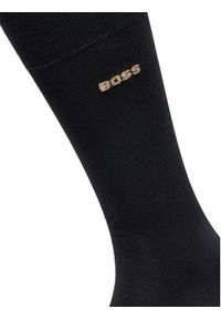 BOSS - Boss Zestaw 2 par wysokich skarpet męskich 50484004 Czarny. Kolor: czarny. Materiał: materiał, bawełna #4