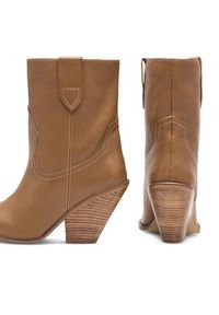 Badura Botki AMADORA-110436 Brązowy. Kolor: brązowy. Materiał: skóra #7