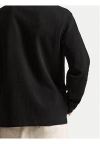 Polo Ralph Lauren Sweter 710P07411002 Czarny Regular Fit. Typ kołnierza: polo. Kolor: czarny. Materiał: bawełna #3