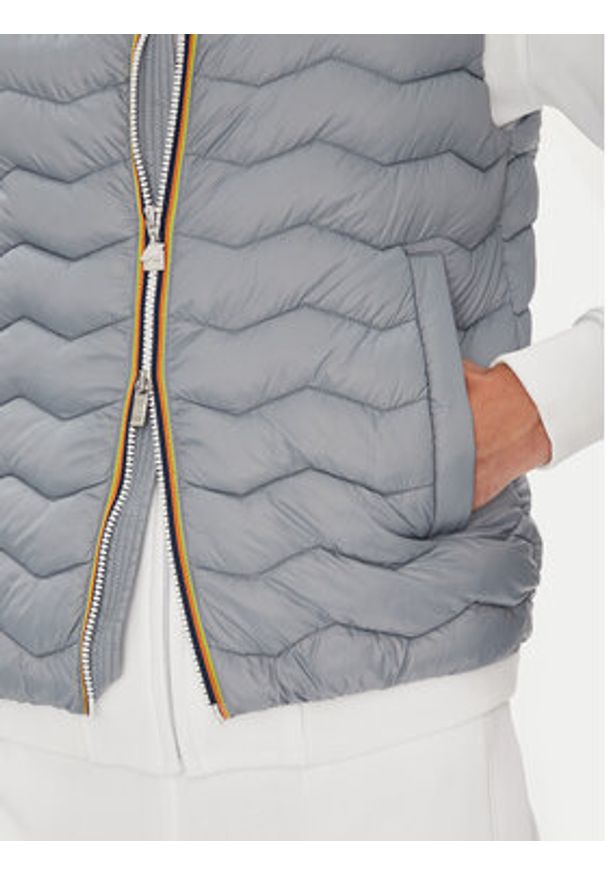 K-Way Kamizelka Valen K6114RW Szary Slim Fit. Kolor: szary. Materiał: syntetyk