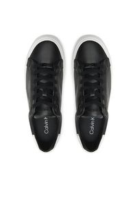 Calvin Klein Sneakersy Vulc Lace Up Texture Fox - Lth HW0HW02439 Czarny. Kolor: czarny. Materiał: skóra