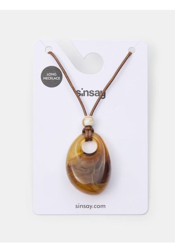 Sinsay - Naszyjnik z zawieszką - wielobarwny