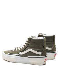 Vans Sneakersy Sk8-Hi Reconst VN0005UKOLO1 Zielony. Kolor: zielony. Materiał: zamsz, skóra. Model: Vans SK8 #5