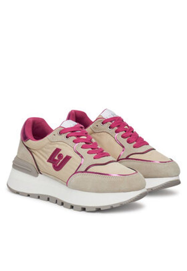 Liu Jo Sneakersy Amazing 25 BA5049 PX003 Beżowy. Kolor: beżowy. Materiał: materiał
