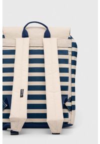 Lefrik plecak damski kolor granatowy duży wzorzysty. Kolor: niebieski. Materiał: poliester #2