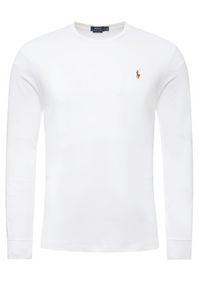 Polo Ralph Lauren Longsleeve 710760121 Biały Slim Fit. Typ kołnierza: polo. Kolor: biały. Materiał: bawełna. Długość rękawa: długi rękaw #5